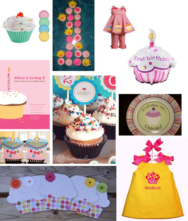 cupcake themed birthday party