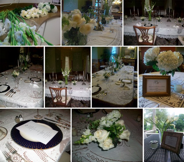 Dinner party flowers