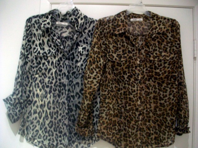 Old Navy Leopard blouses