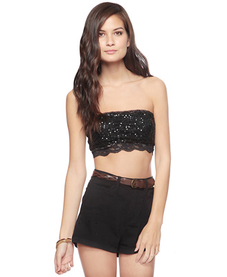Forever21 sequin crop