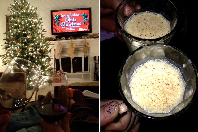 White Christmas and egg nog