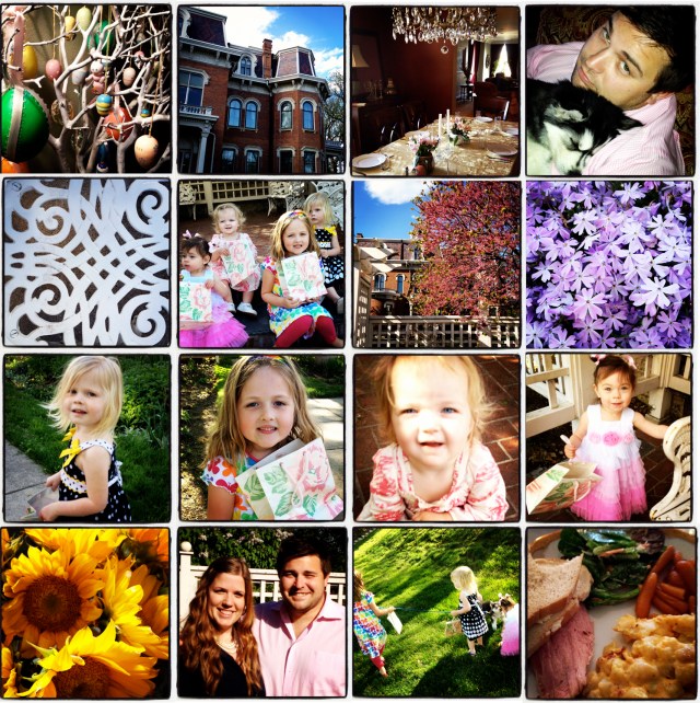 Easter dinner with the Branstad/Johnson families