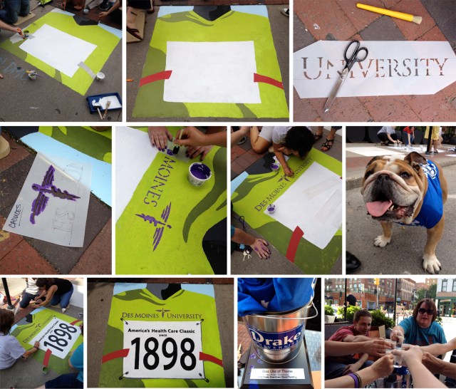 Drake Relays street painting