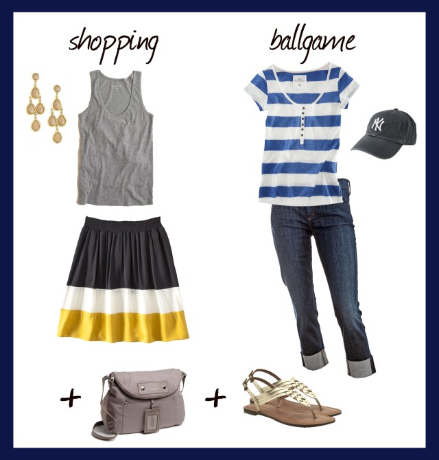 shopping and a ballgame