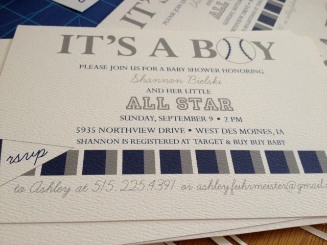 It's a boy - baseball