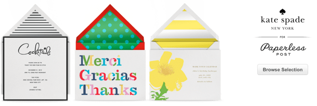 Kate Spade for Paperless Post