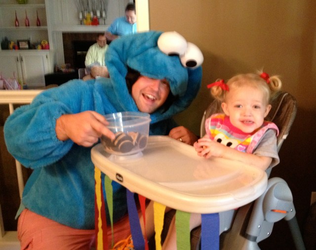 Uncle Markie as Cookie Monster