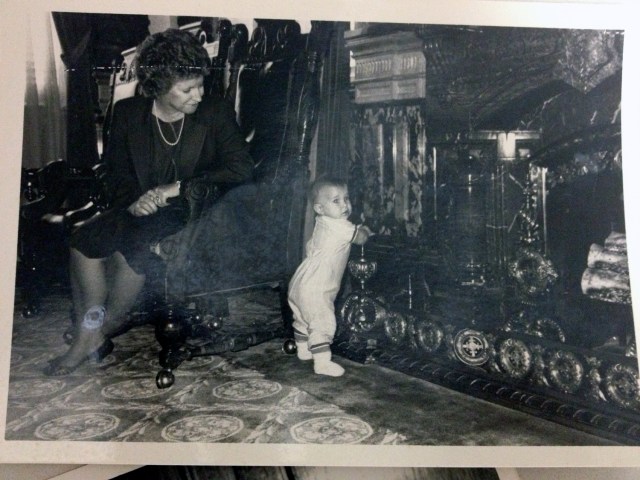 Baby Branstad and Chris at the Capitol