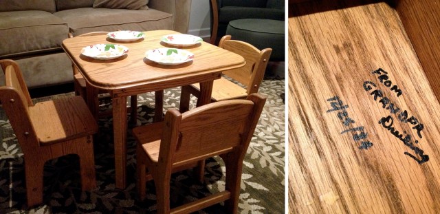 Table from Grandpa Dreiling