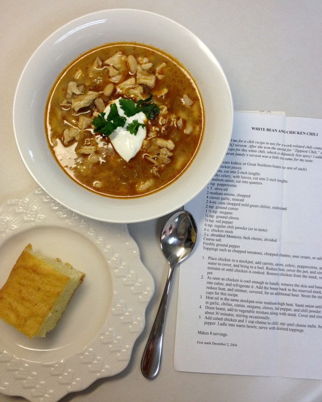 White chicken and chili