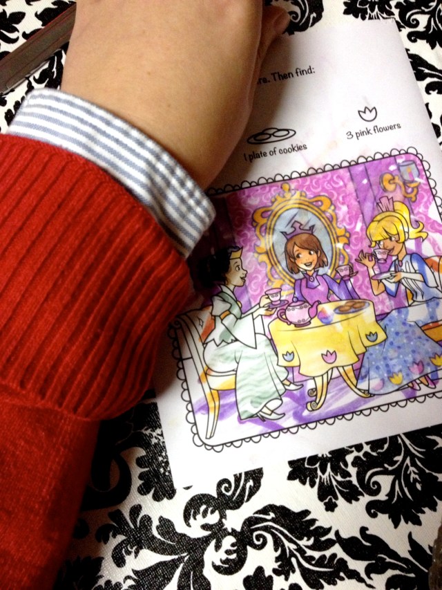 red cardi and pic from Sid