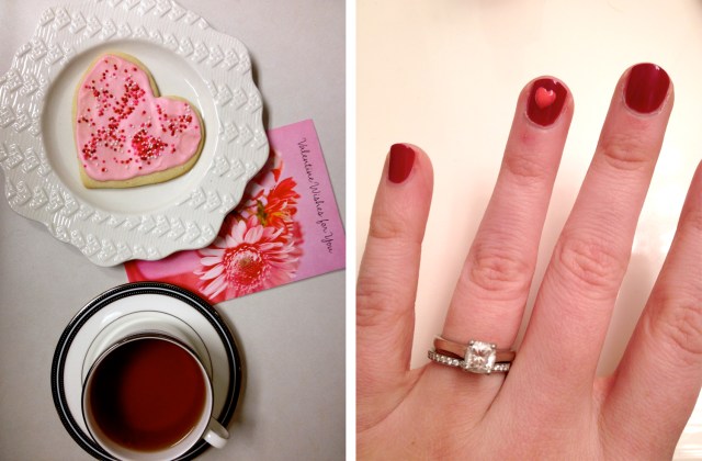 Valentine tea + mani