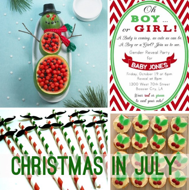 Christmas in July idea board
