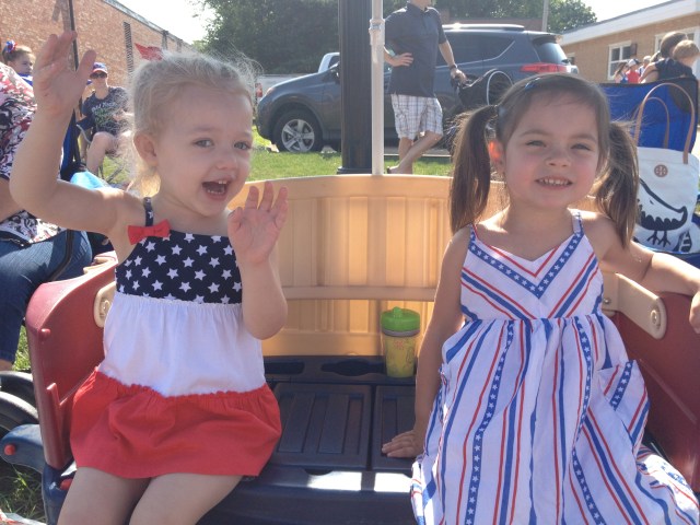 nieces at Urbandale parade