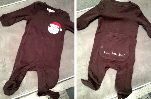 Baby B's first Christmas outfit