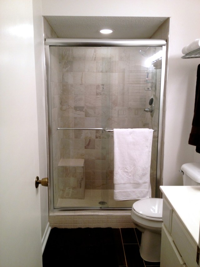 Completed shower