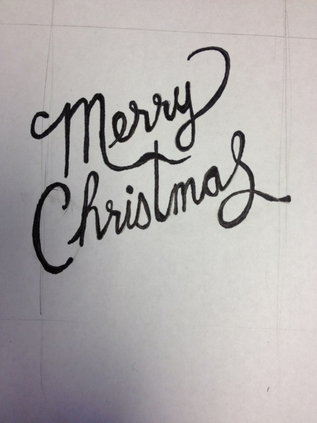 Merry Christmas - hand written