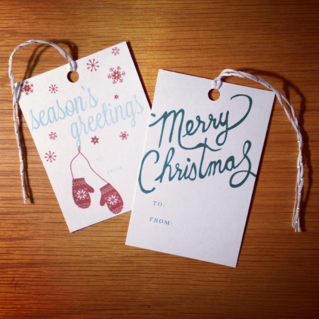 Christmas gift tags