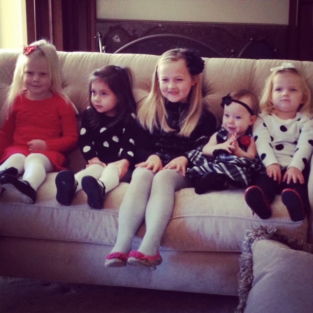 Christmas card photo 2013 - girls