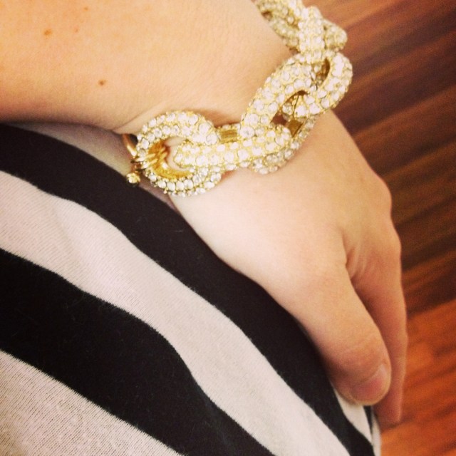 Pave link bracelet 