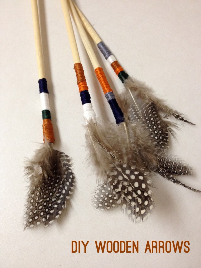 DIY wooden arrows