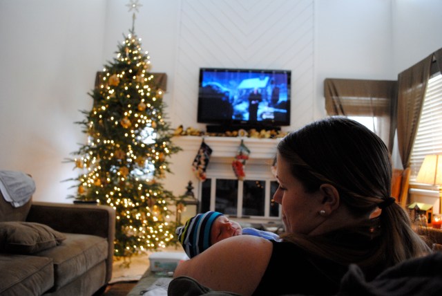 Christmas perspective: Evie + me 