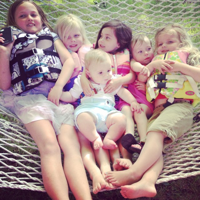 cousins on the hammock