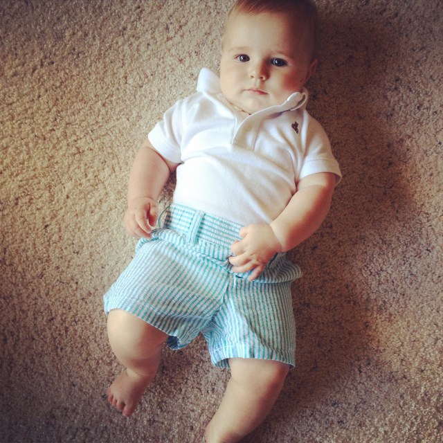 everett in seersucker