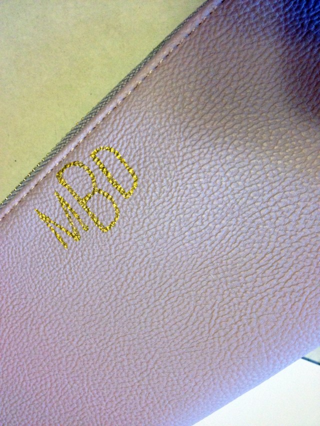 TTD DIY: monogram clutch 4